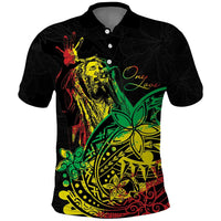 Personalised Reggae Jawaiian Festive Polo Shirt Mix Polynesian - Wonder Print Shop