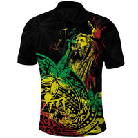 Personalised Reggae Jawaiian Festive Polo Shirt Mix Polynesian - Wonder Print Shop