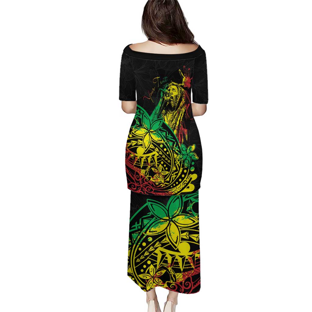 Personalised Reggae Jawaiian Festive Puletasi Mix Polynesian - Wonder Print Shop