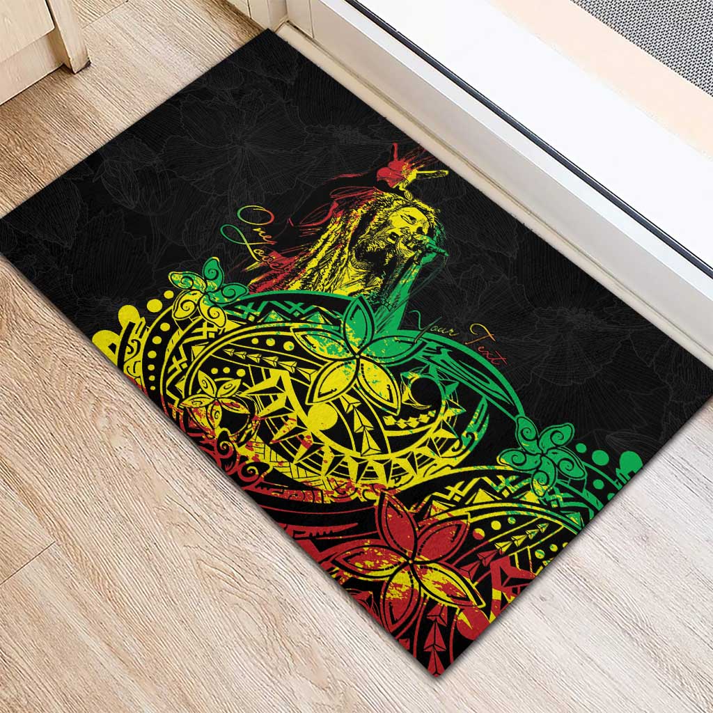 Personalised Reggae Jawaiian Festive Rubber Doormat Mix Polynesian - Wonder Print Shop