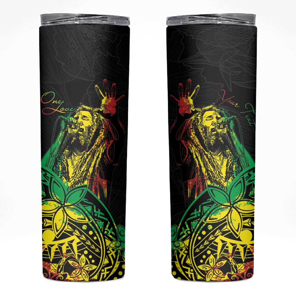 Personalised Reggae Jawaiian Festive Skinny Tumbler Mix Polynesian - Wonder Print Shop