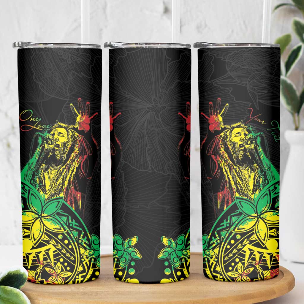 Personalised Reggae Jawaiian Festive Skinny Tumbler Mix Polynesian - Wonder Print Shop