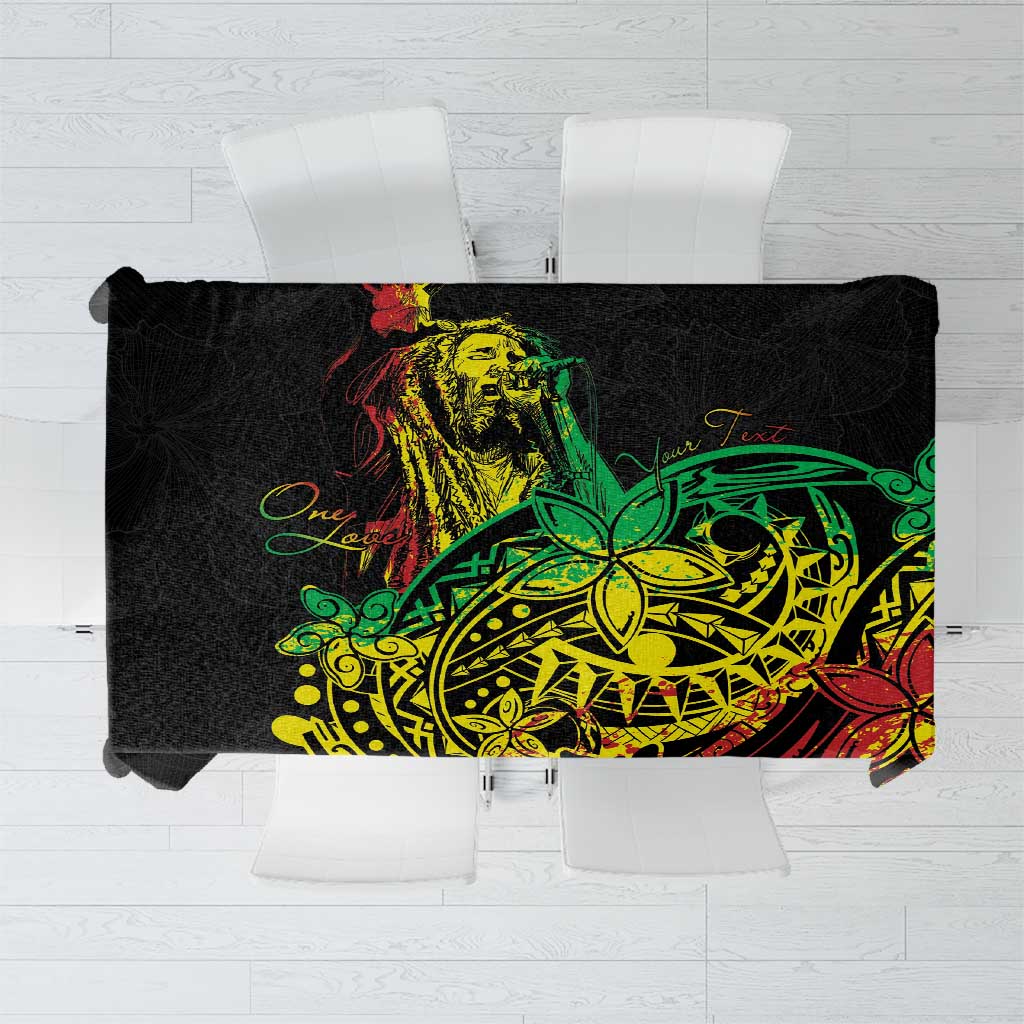 Personalised Reggae Jawaiian Festive Tablecloth Mix Polynesian - Wonder Print Shop