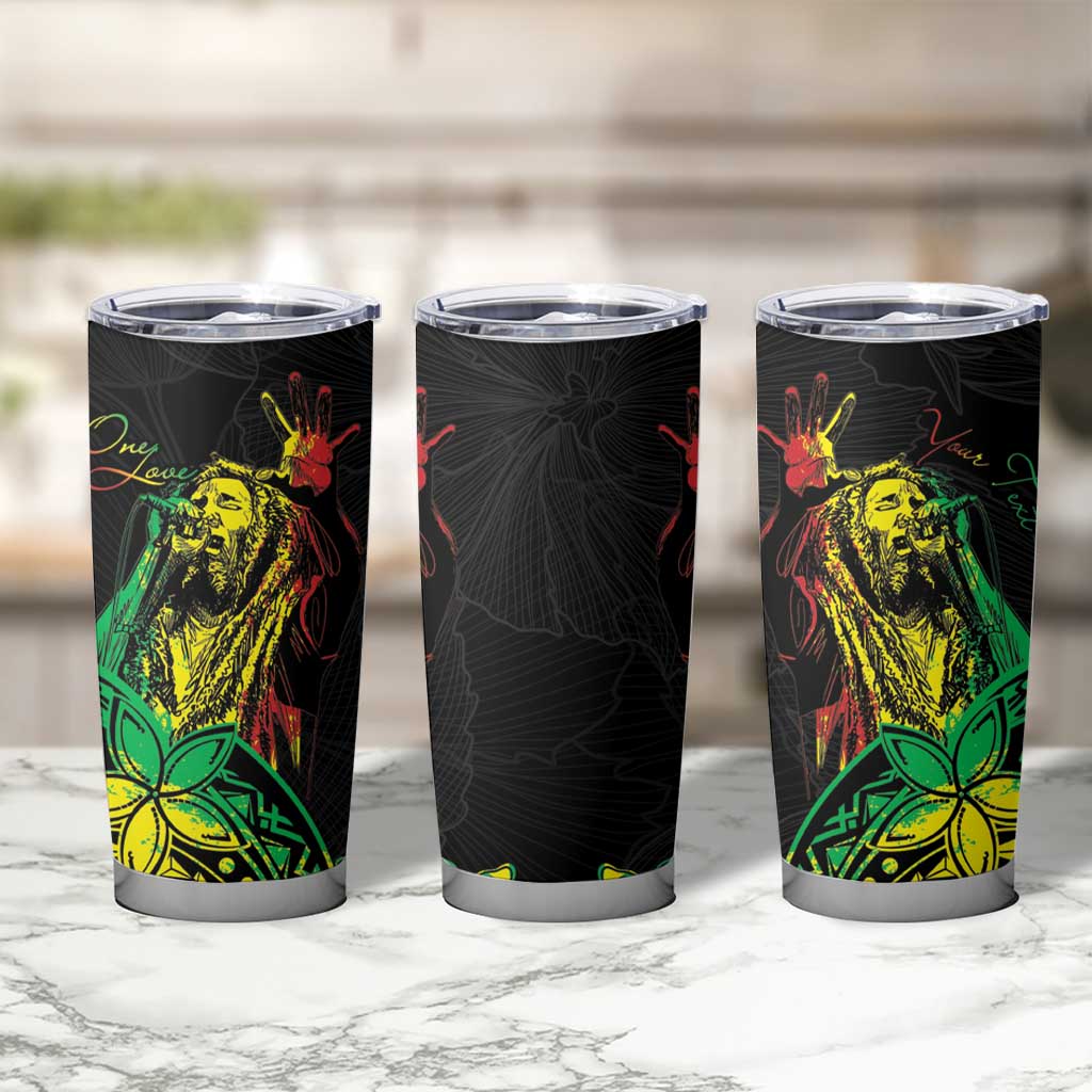 Personalised Reggae Jawaiian Festive Tumbler Cup Mix Polynesian - Wonder Print Shop