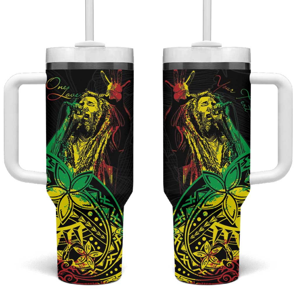 Personalised Reggae Jawaiian Festive Tumbler With Handle Mix Polynesian - Wonder Print Shop
