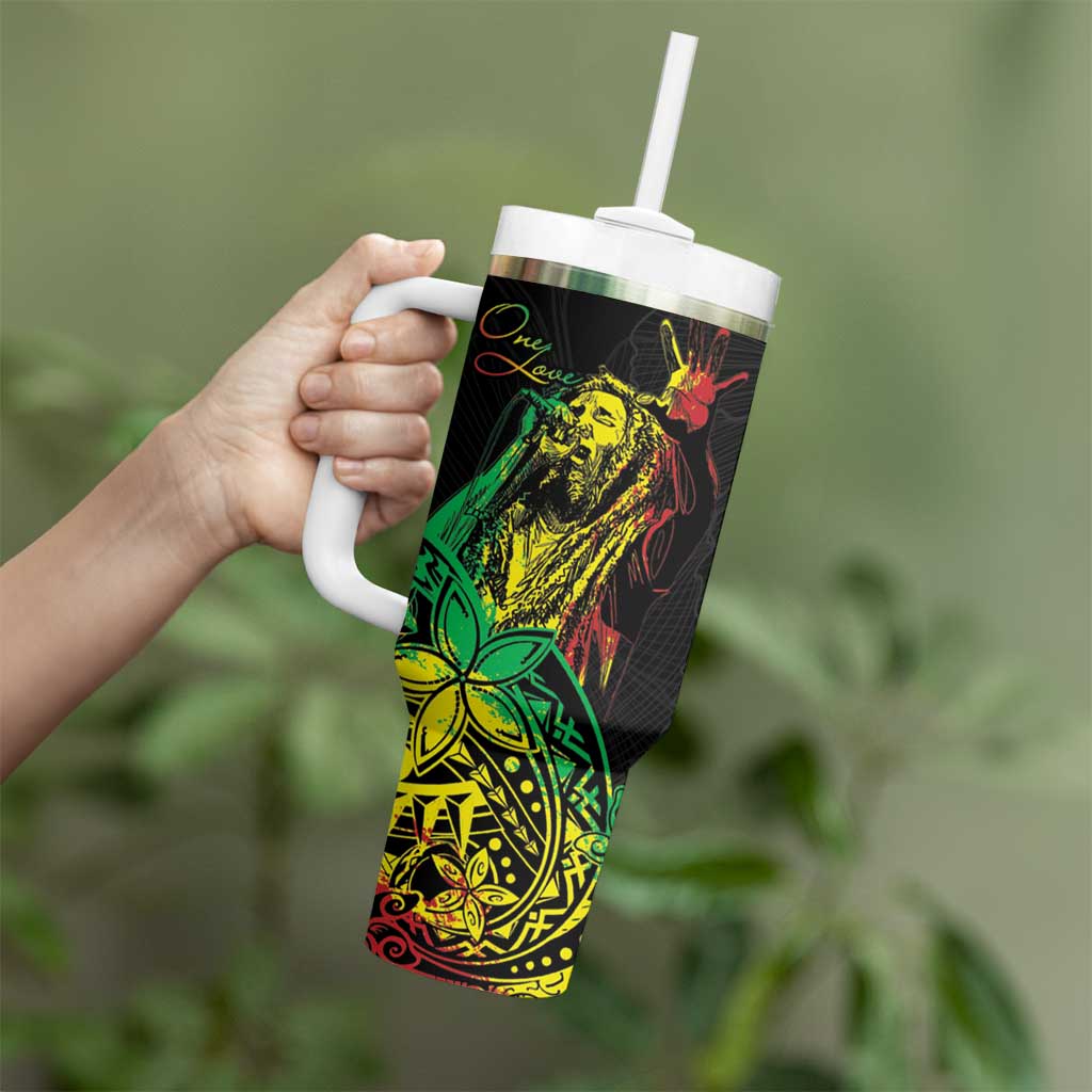 Personalised Reggae Jawaiian Festive Tumbler With Handle Mix Polynesian - Wonder Print Shop