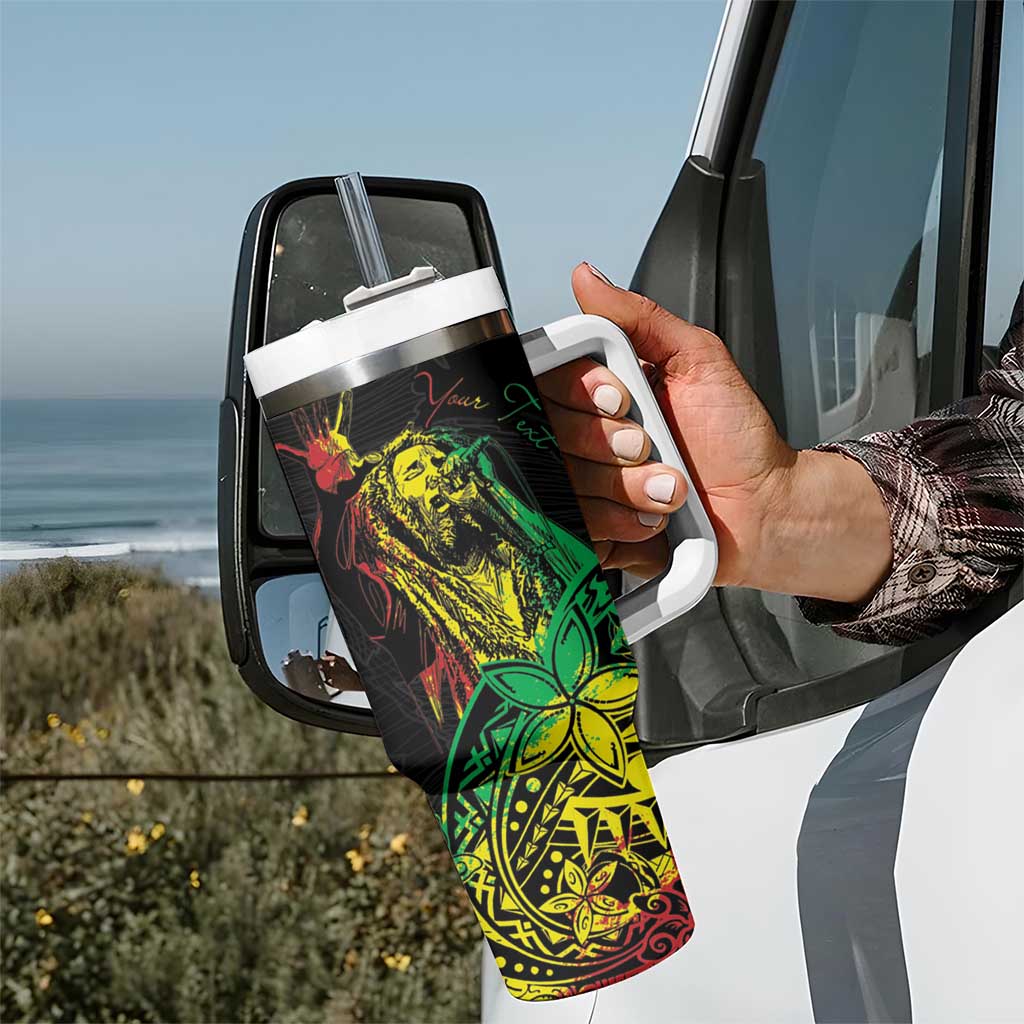 Personalised Reggae Jawaiian Festive Tumbler With Handle Mix Polynesian - Wonder Print Shop