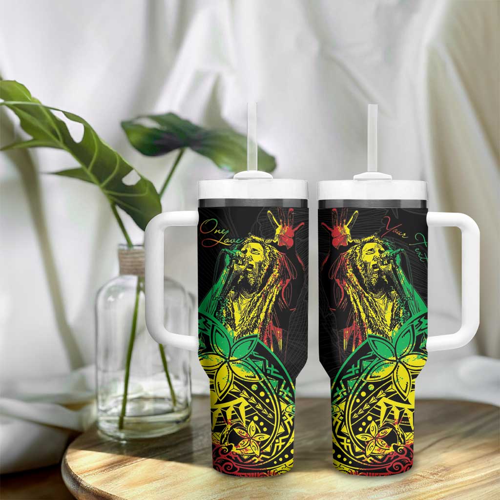 Personalised Reggae Jawaiian Festive Tumbler With Handle Mix Polynesian - Wonder Print Shop