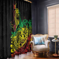 Personalised Reggae Jawaiian Festive Window Curtain Mix Polynesian - Wonder Print Shop