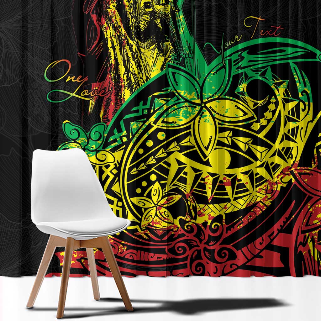 Personalised Reggae Jawaiian Festive Window Curtain Mix Polynesian - Wonder Print Shop