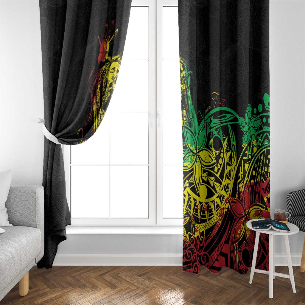 Personalised Reggae Jawaiian Festive Window Curtain Mix Polynesian - Wonder Print Shop