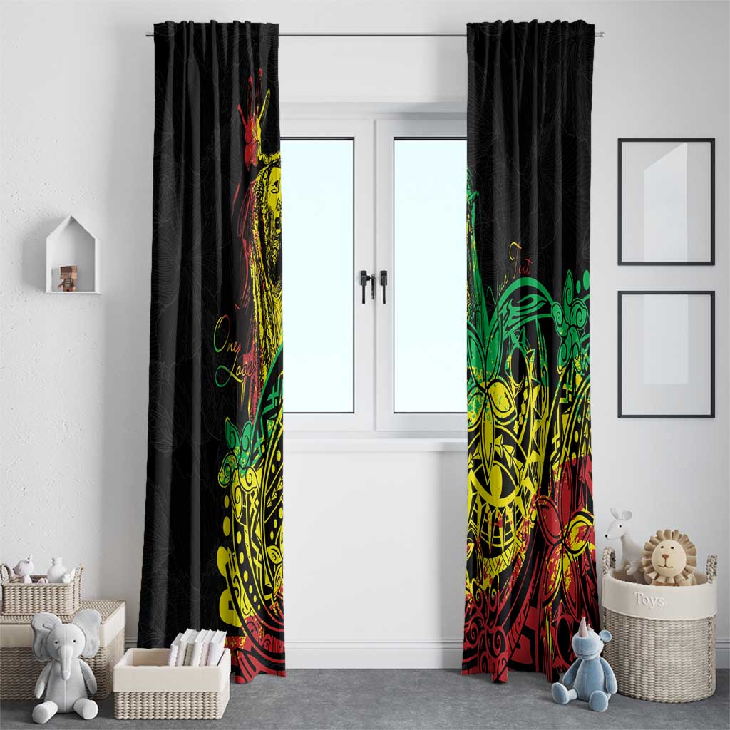 Personalised Reggae Jawaiian Festive Window Curtain Mix Polynesian - Wonder Print Shop