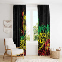 Personalised Reggae Jawaiian Festive Window Curtain Mix Polynesian - Wonder Print Shop
