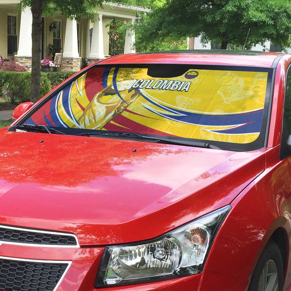 Colombia Football Auto Sun Shade WC2026 Butterflies Inspired