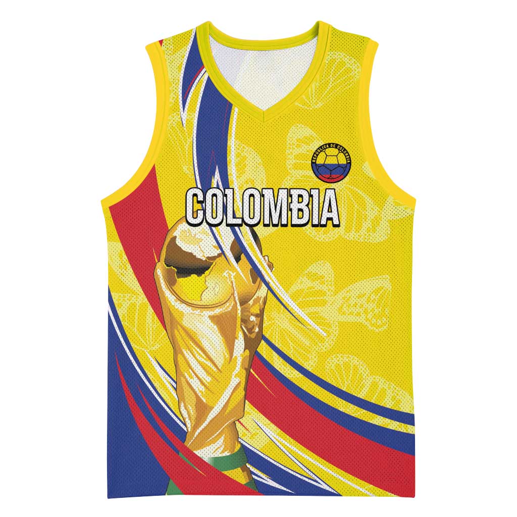Colombia Football Personalized Basketball Jersey WC2026 Butterflies Inspired