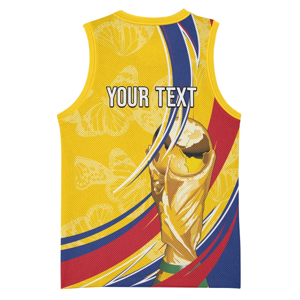 Colombia Football Personalized Basketball Jersey WC2026 Butterflies Inspired