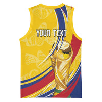 Colombia Football Personalized Basketball Jersey WC2026 Butterflies Inspired