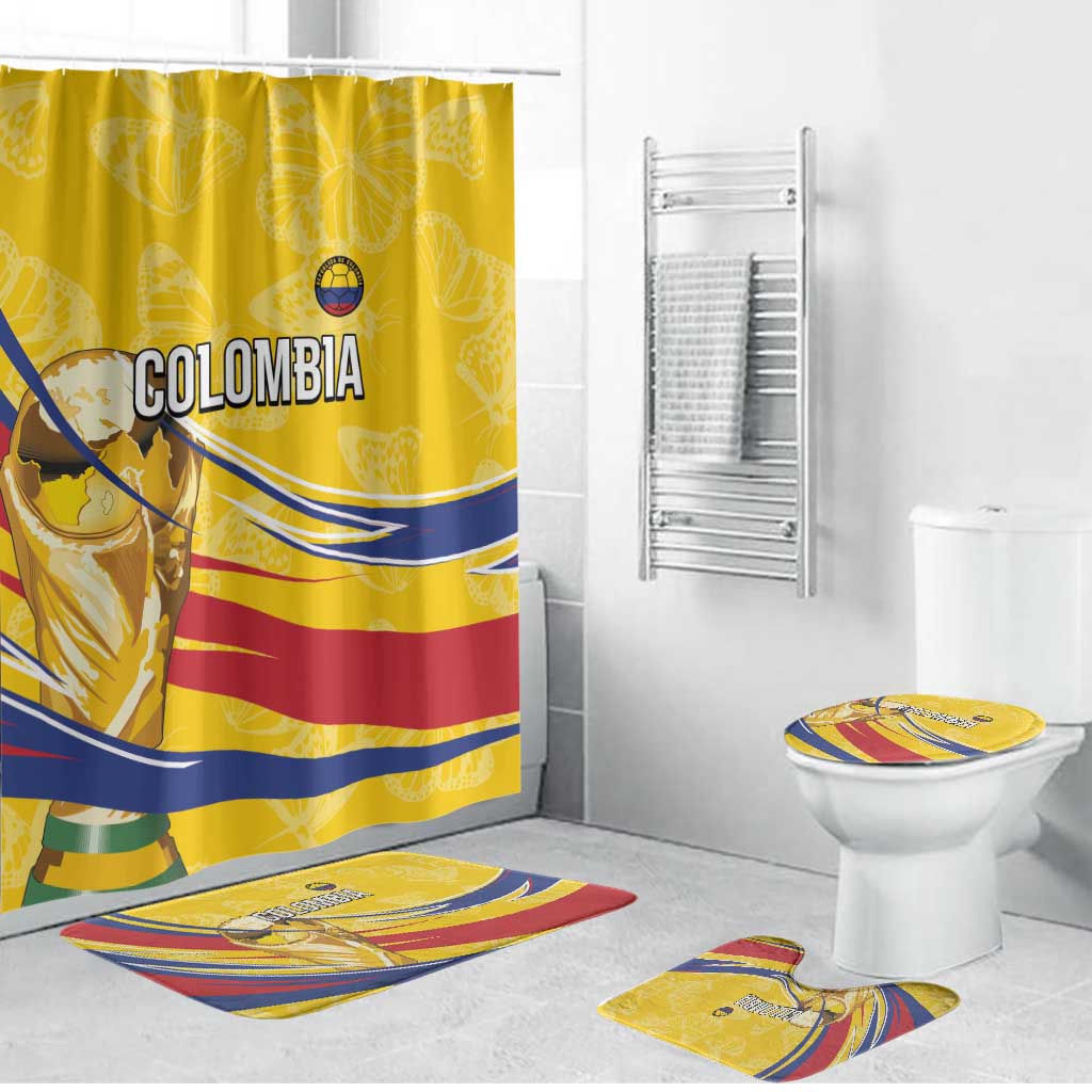 Colombia Football Bathroom Set WC2026 Butterflies Inspired