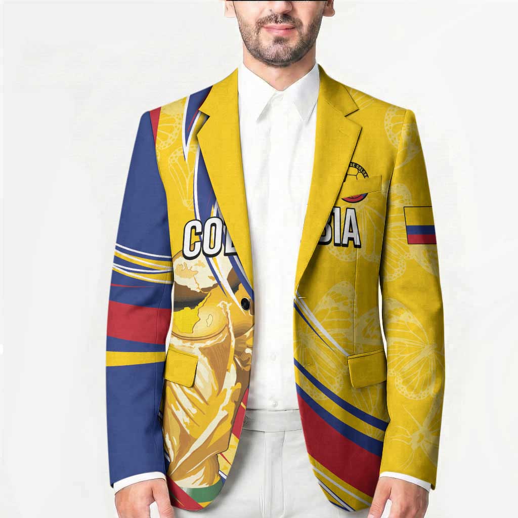 Colombia Football Personalized Blazer WC2026 Butterflies Inspired