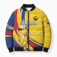 Colombia Football Personalized Bomber Puffer Jacket WC2026 Butterflies Inspired