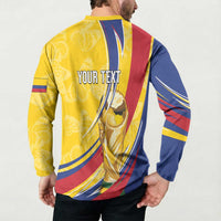 Colombia Football Personalized Button Sweatshirt WC2026 Butterflies Inspired