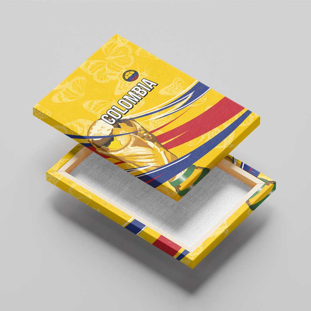 Colombia Football Canvas Wall Art WC2026 Butterflies Inspired