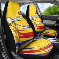 Colombia Football Car Seat Cover WC2026 Butterflies Inspired