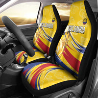 Colombia Football Car Seat Cover WC2026 Butterflies Inspired