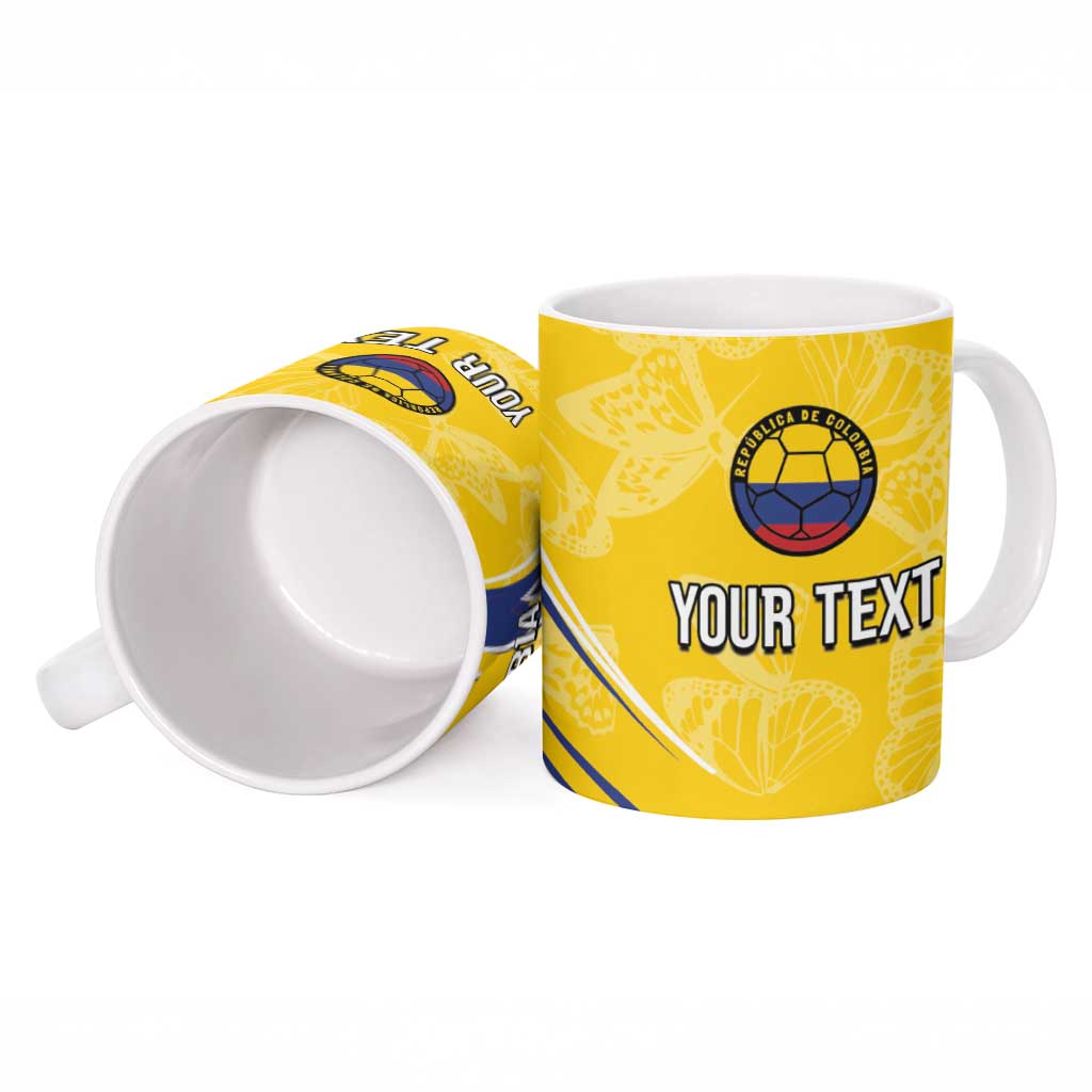 Colombia Football Personalized Ceramic Mug WC2026 Butterflies Inspired
