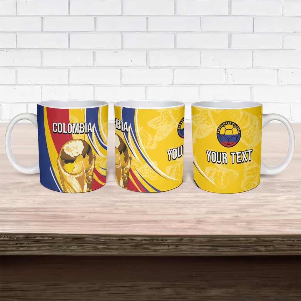 Colombia Football Personalized Ceramic Mug WC2026 Butterflies Inspired