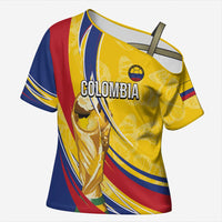 Colombia Football Personalized Cross Shoulder Shirt WC2026 Butterflies Inspired