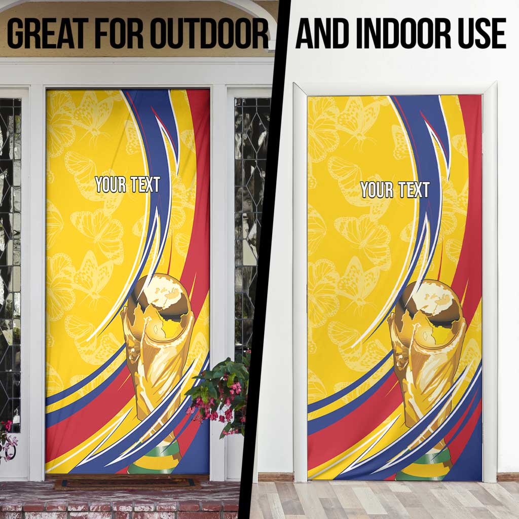 Colombia Football Personalized Door Cover WC2026 Butterflies Inspired
