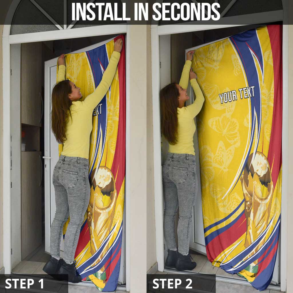 Colombia Football Personalized Door Cover WC2026 Butterflies Inspired