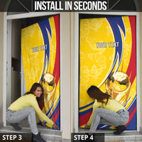 Colombia Football Personalized Door Cover WC2026 Butterflies Inspired