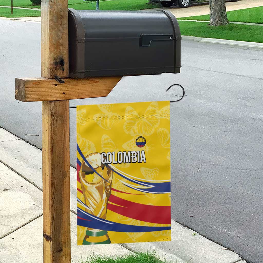 Colombia Football Garden Flag WC2026 Butterflies Inspired