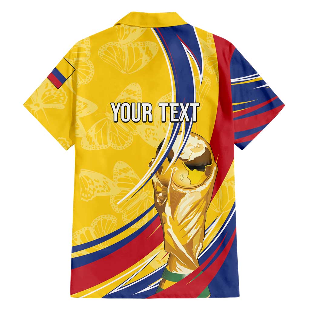 Colombia Football Personalized Hawaiian Shirt WC2026 Butterflies Inspired