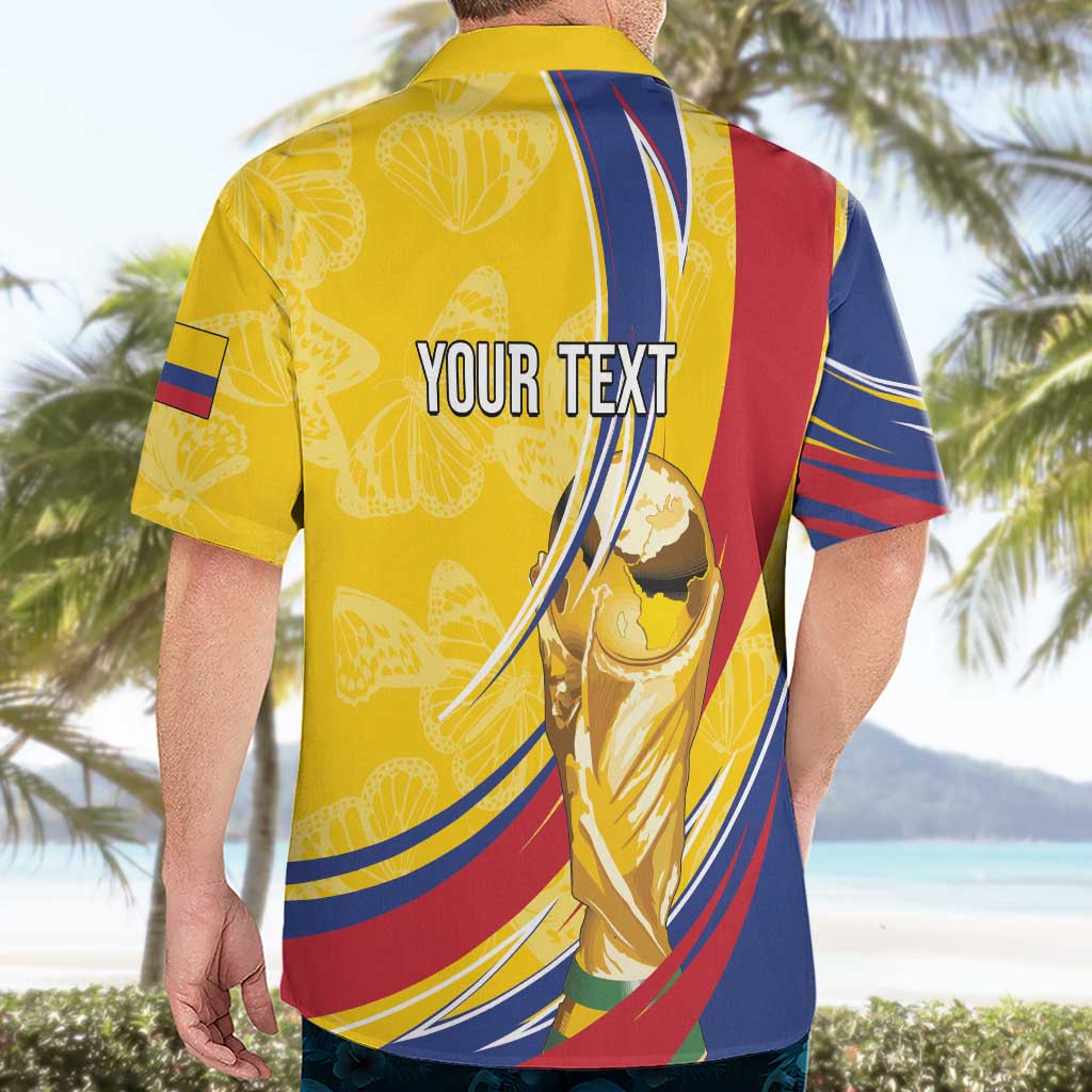 Colombia Football Personalized Hawaiian Shirt WC2026 Butterflies Inspired
