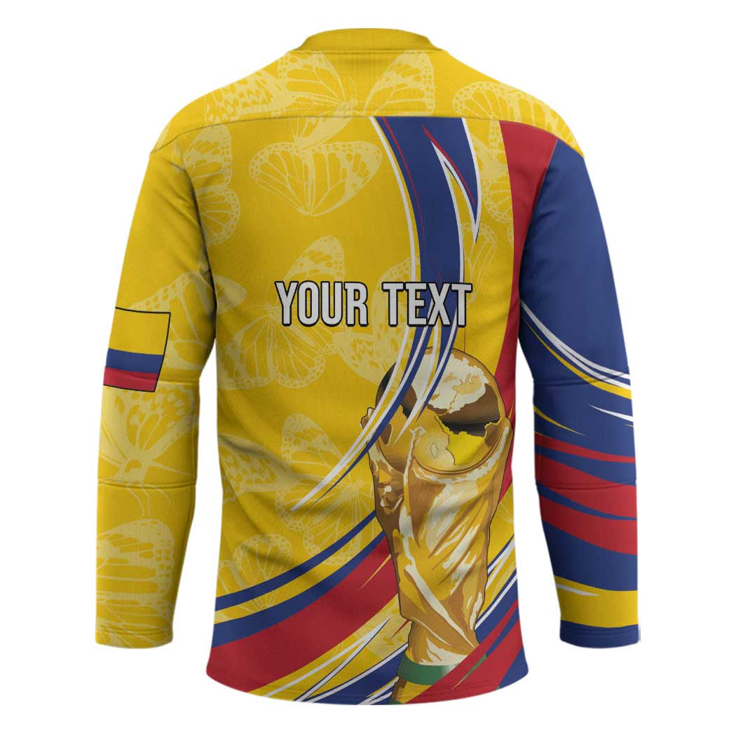 Colombia Football Personalized Hockey Jersey WC2026 Butterflies Inspired