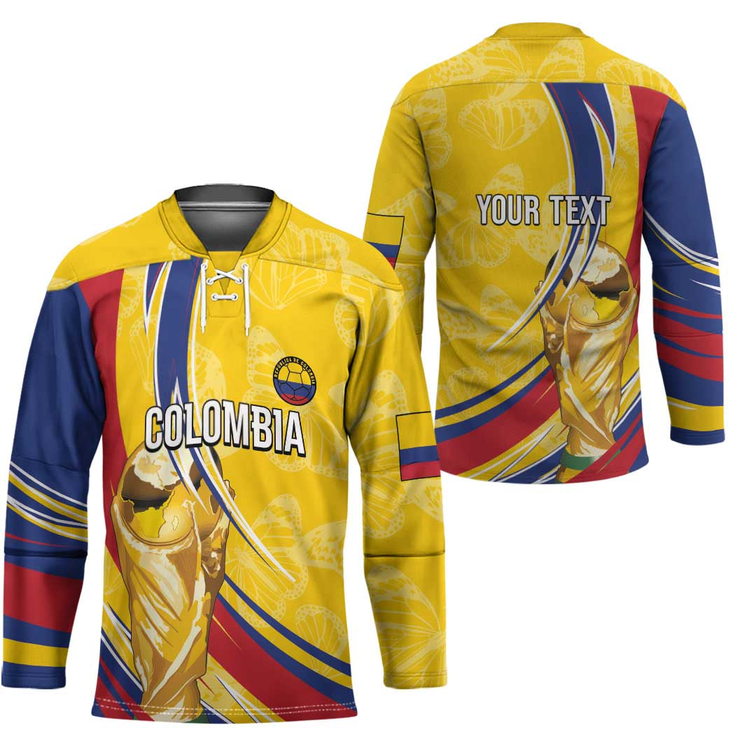 Colombia Football Personalized Hockey Jersey WC2026 Butterflies Inspired