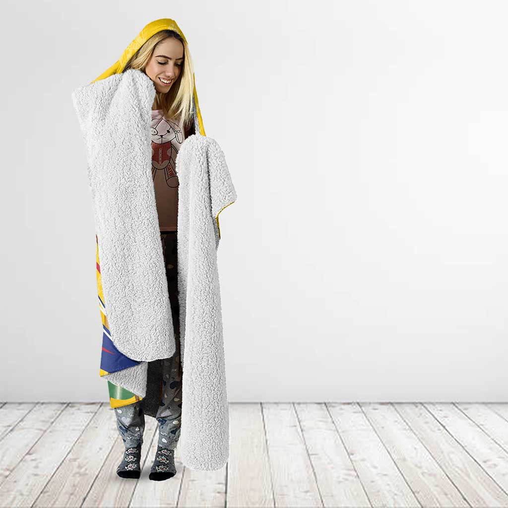 Colombia Football Hooded Blanket WC2026 Butterflies Inspired