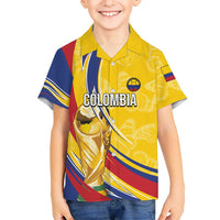 Colombia Football Personalized Kid Hawaiian Shirt WC2026 Butterflies Inspired