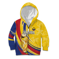Colombia Football Personalized Kid Hoodie WC2026 Butterflies Inspired