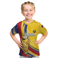 Colombia Football Personalized Kid T Shirt WC2026 Butterflies Inspired