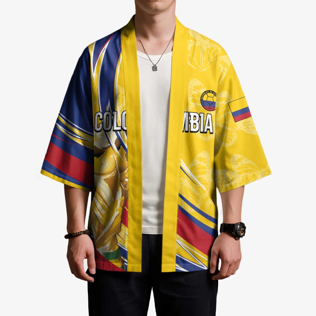 Colombia Football Personalized Kimono WC2026 Butterflies Inspired