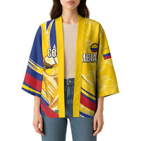 Colombia Football Personalized Kimono WC2026 Butterflies Inspired