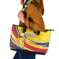 Colombia Football Leather Tote Bag WC2026 Butterflies Inspired