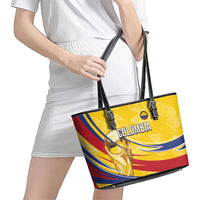 Colombia Football Leather Tote Bag WC2026 Butterflies Inspired