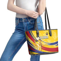 Colombia Football Leather Tote Bag WC2026 Butterflies Inspired