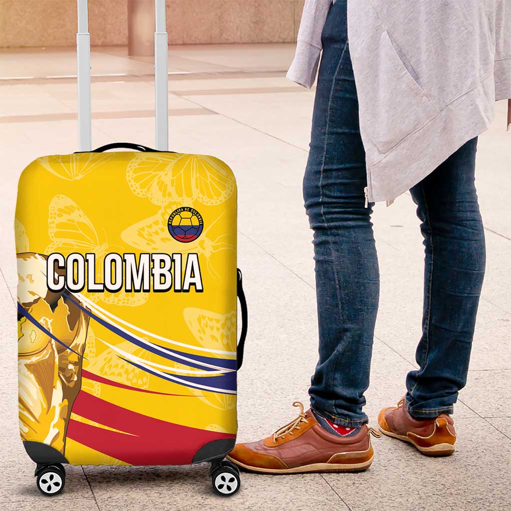 Colombia Football Luggage Cover WC2026 Butterflies Inspired