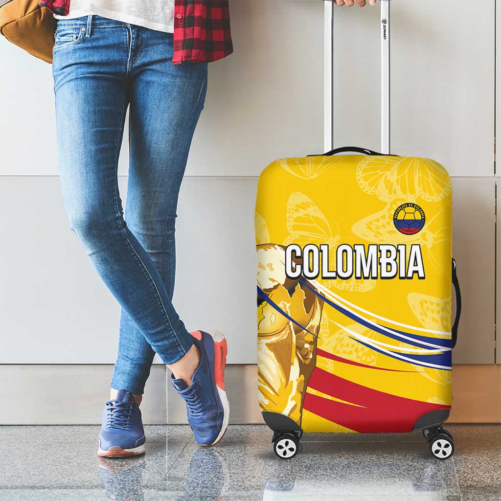 Colombia Football Luggage Cover WC2026 Butterflies Inspired
